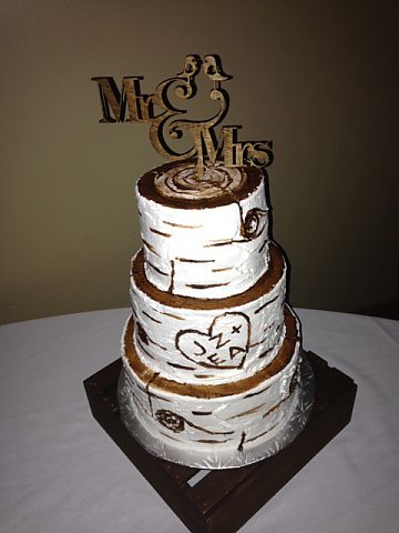 3 tier birch tree design