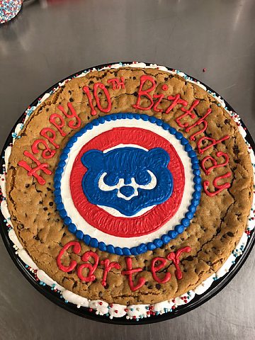birthday cookie cake - Cubbies