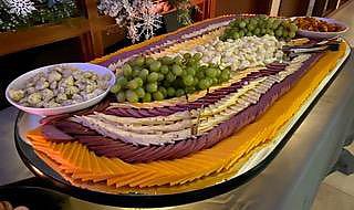 Large Summer Sausage & Cheese Platter