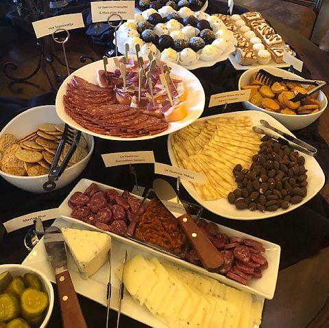 Meat and Cheese tiered display