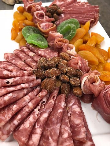 Charcuterie with Apricots & Almonds